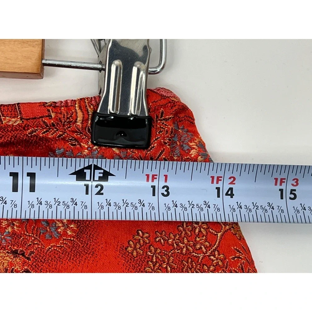 Unbranded Orange Gold Trim‎ Chinese Pants - Handmade  Kids Toddler Youth